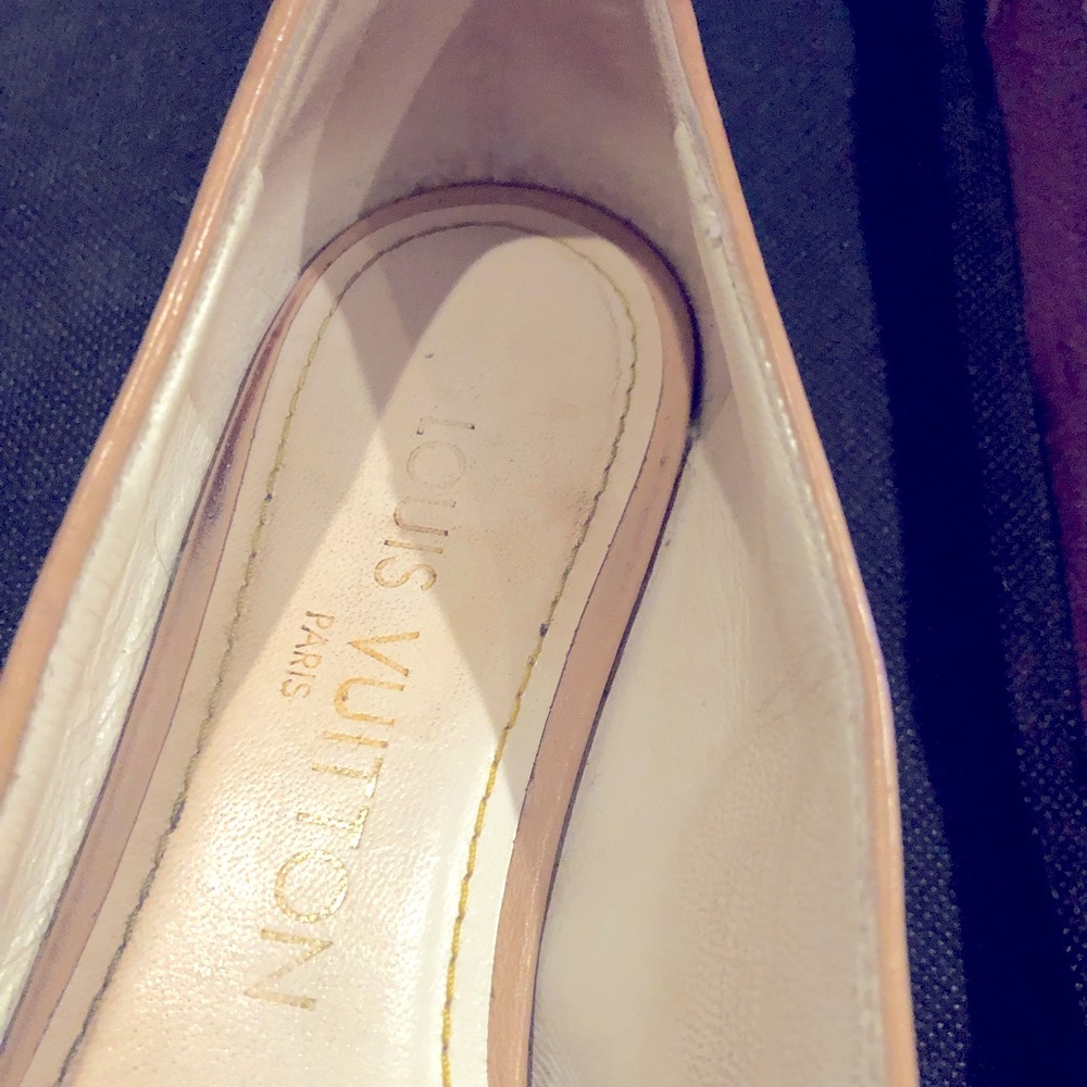 100% Authentic Louis Vuitton White Multicolor ballet flats (used) - Picture 5 of 7